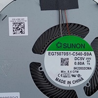 Nouvel ensemble ventilateur de refroidissement et dissipateur thermique d'origine pour ordinateur portable Dell Precision 7560 7550 RTX Graphics Module thermique 01Y5D1