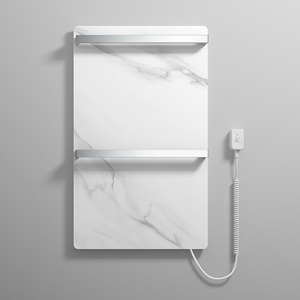 Snow Mountain – plaque de roche blanche en Fiber de carbone, chauffage de la salle de bain, serviette électrique, support de séchage - Product Image 4