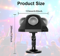 Projecteur de Scène Disco Pyramidal en Gros avec Télécommande, Lumière LED RGB Laser, Boule Magique, Éclairage Ambiant DJ, Décoration de Bar et Club