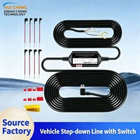 Kit Kabel Daya Dash Cam dengan Regulator Tegangan 12V-24V Menurunkan ke 5V untuk Kamera Dash Mobil, Kit Kabel MiniUSB dengan Sekring untuk Dash Cam
