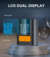 Compresseur d'air portable 12V avec arrêt automatique, affichage numérique et lumière LED pour pneus de voiture, moto, vélo et ballons