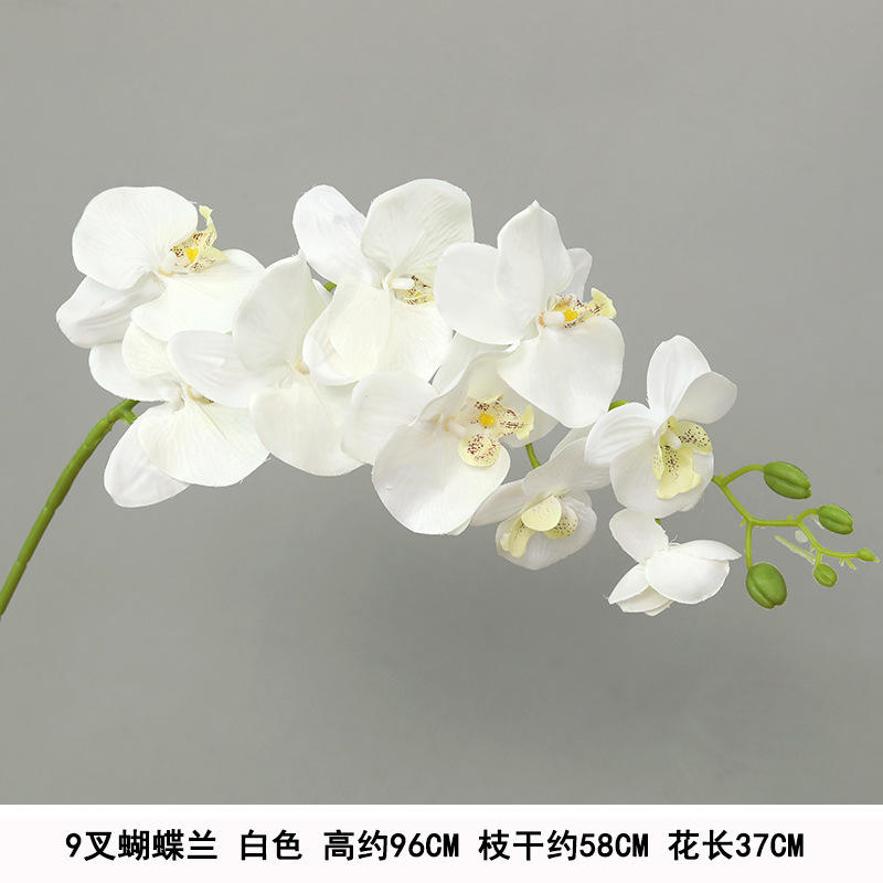 ผ้าไหมสีขาวยาว9หัว