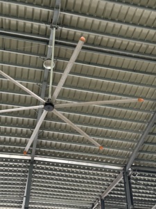 VFans 6 pales en aluminium certifié CE Ventilateur de ventilation industriel résistant à l'eau et à la poussière Ventilateur HVLS à efficacité industrielle - Product Image 4