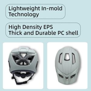 <span class=keywords><strong>Casco</strong></span> de <span class=keywords><strong>Ciclismo</strong></span> <span class=keywords><strong>Enduro</strong></span>/Trail con Construcción Reforzada In-Mold, Visera de 3 Pernos, Certificado de Seguridad, 14 Ventilaciones, para Jóvenes y Adultos - Product Image 4