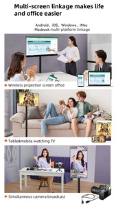 <b>Portable</b> 21.5inches HD Live Monitor Multi-Functional Real-Time Interactive Lightweight Screen White Cabinet 21.5inches HD Live M - Product Image 6
