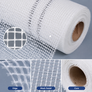 Maille de fibre de verre <span class=keywords><strong>rigide</strong></span> enduite pour l'isolation des murs, renforcement du cœur des panneaux composites, matériau de construction - Product Image 4