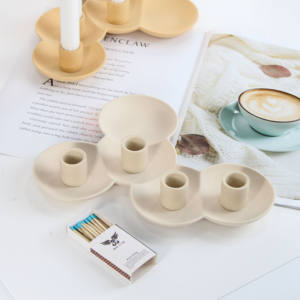 เชิงเทียนทรงฟองสบู่,ที่ใส่เทียนเซรามิกตกแต่งอย่างสร้างสรรค์สีสันสดใสทำด้วยมือโคมไฟและเหยือกเทียน - Product Image 6