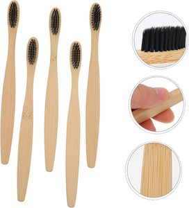 Cepillo de Dientes Vegano Plegable con Mango de Bambú Biodegradable, Estuche Desechable para Uso Doméstico - Product Image 2