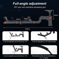 Version mise à jour Longueur réglable magnétique VR Gunstock Compatible avec Meta Quest 3s