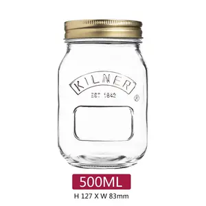 Heißer Verkauf 16oz Regular Mouth Glass Einmach glas Hersteller für Home Canning und Lebensmittel lagerung mit Weißblech normalen Mund deckel