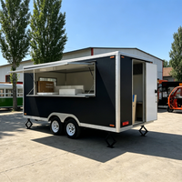 Cuisine mobile sur mesure, desserts, hot-dogs, glaces, restauration rapide, remorque Imbisswagen, camion de restauration, pizza, entièrement équipée, en aluminium