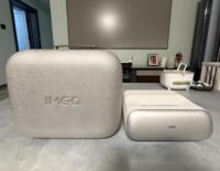 JMGO-Projecteur à focale ultra courte à triple laser O2, haut-parleur intégré HD 1080P, mise au point automatique et correction automatique de la clé de voûte