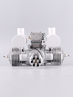 Moteur DLE170 pour avion modèle réduit, essence, bicylindre, deux temps, échappement latéral, refroidissement naturel par air, démarrage manuel, cylindrée 170 cm³