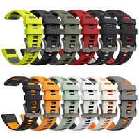 Bracelet en silicone Upro Sport Quickfit 22 mm 26 mm pour fenix 8 Pro, bracelet de montre en silicone bicolore Fenix 6X 6 Pro 5X 5 Plus