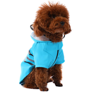 Spring Reflective <b>Waterproof</b> Eco-Friendly <b>Dog</b> Raincoat-Hooded S-XL PU Pet <b>Jacket</b> for Outdoor <b>Dog</b> Accessories - Product Image 1
