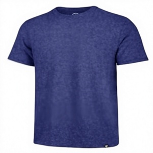 เสื้อยืดคอกลมแขนสั้นสีพื้นสำหรับผู้ชาย ทรงปกติ ผ้าถัก สไตล์ลำลอง - Product Image 1