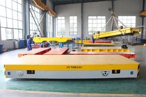 แบตเตอรี่ 20 ตันรถเข็นขนย้ายรางไฟฟ้า Agv รถแบนไฟฟ้า รถเข็นขนย้ายราง 10 ตัน รถเข็นหนักพื้นดิน 35 ตัน - Product Image 4