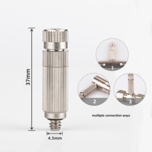 หัวฉีดสามระดับเคลือบนิกเกิลสำหรับพ่นหมอกในโรงเรือนเพาะปลูกพืชผัก - Product Image 2