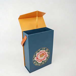 Boîte personnalisée faite à la main avec poignée, emballage cadeau, contenants alimentaires, boîte en papier pour gâteaux de lune, pâtisserie avec logo de marque - Product Image 4