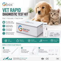 Hunde- und Katzen-Herzwurm-Antigen Schnelltest-Karte FCHW Ag Veterinärdiagnostik-Test für Hunde Katzen Tierklinik-Gebrauch OEM ODM