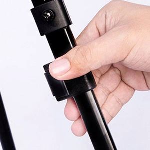 Chevalet trépied métallique de studio 52-160 cm, hauteur réglable, support de peinture en fer, finition noire pour salle de classe, école d'art, <span class=keywords><strong>atelier</strong></span> - Product Image 6