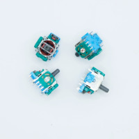 Capuchon de joystick de qualité supérieure pour jeux vidéo, compatible avec One et Pro, avec base verte/bleue et sans vibration
