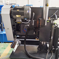 Scie à ruban horizontale à double colonne entièrement automatique GZ4250 pour la découpe des métaux avec moteur de 5,5 kW, tensionnement manuel, CNC
