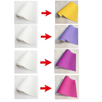 Tissu en cuir PU interactif à la lumière UV, photosensible, changement de couleur, pour chaussures, artisanat de sacs, nœuds, g