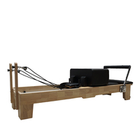 Ensemble de 5 pièces de matériel de Pilates en chêne commercial : Reformer, Cadillac, Table Trapèze, Chaise Wunda, Barrel d'échelle, Boîte de rangement robuste pour équipement de colonne vertébrale