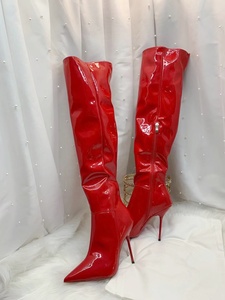 Custom-made Western Over-the-Knee High <b>Heeled</b> Stiletto Boots Waterproof Fashion Design for Women Autumn/Winter - Product Image 5