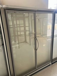 Nouveau réfrigérateur électrique à portes vitrées, profilés de porte en verre, portes en verre double vitrage, réfrigérateur commercial, portes de placard pliantes, facile - Product Image 2