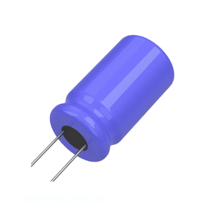 ตัวเก็บประจุแบบ Through Hole CAP ALUM 390UF 20% 25V RADIAL TH 390 uF 678D397M025DG4D - Product Image 1
