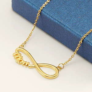 Quiero Mama สร้อยคอสแตนเลสชุบทอง18K พร้อมสายโซ่ของขวัญสำหรับวันแม่ - Product Image 2