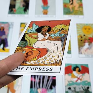 Nuevo: <span class=keywords><strong>Baraja</strong></span> de Tarot Moderna de Bruja de 12*7cm, 78 Cartas de Papel Recubierto, Cartas de Oráculo de Tarot en Inglés con Guía - Product Image 5