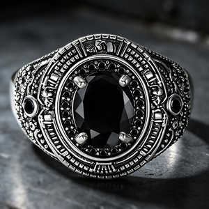 Anello Vintage Bohemien con Zirconi Intarsiati da Donna, Gioiello Elegante e alla Moda - Product Image 3