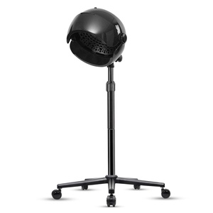 Secador de Pelo Portátil Negro con Soporte y Calentador Ajustable para Salón de Belleza y Barbería - Product Image 1