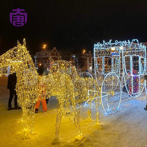 Luz decorativa para exteriores con clasificación IP65 a prueba de agua, estilo carruaje, para decoración de interiores, Navidad, festividades y calles. - Product Image 6