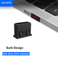 Bloqueo de Puerto USB no extraíble, tapa de cubierta de enchufe de polvo USB no extraíble, 100 piezas/paquete, deshabilitar el puerto USB