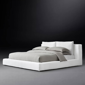 Мягкая кровать на платформе RH CLOUD, мягкая, регулируемая, регулируемая, для изголовья, из ткани, роскошная, для спальни с кроватью размера «King-Size» - Product Image 2