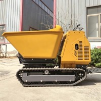 Mini-dumper sur chenilles rotatif Orca YH-1200 850 kg, 360°, avec benne hydraulique auto-basculante, moteur Briggs & Stratton 13,5 CV