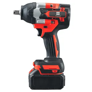 21V Cordless Impact Wrench 1/2 Inch Strong Motor Electric Wrench With Work Light