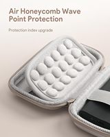 Sac de transport portable en EVA pour SSD T9/T7 1 To/2 To/4 To avec fermeture éclair, style simple, et boîte pour câble de données