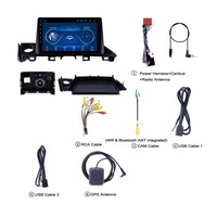 Écran tactile Android Auto Carplay pour Mazda 6 2006-2010, lecteur DVD, caméra de recul 360°, GPS, navigation, autoradio FM.