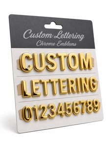 Custom Self-Adhesive <strong>Chrome</strong> Lettering Emblem Vinyl Alphabet <strong>Number</strong> Car Decal Badge 3D Style Sports Sticker 1 Year Warranty - Product Image 3
