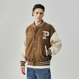 Chaqueta Varsity Personalizada de Lana Chenilla Bordada, Estilo Urbano Unisex, Chaqueta de Invierno con Letras de Béisbol - Product Image 5