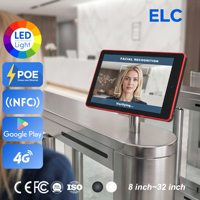 Tableta PoE RK3568 de 10.1 Pulgadas con Barra LED RGB para Control de Acceso a Portones, Reconocimiento Facial, Android 11 SDK para Integración de Seguridad