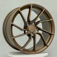 Rines Ligeros de Aleación Forjada en Bronce Satinado de 18, 19 y 20 Pulgadas, 5x112, 5x114.3, 5x120 para Autos de Pasajeros, Compatibles con Tesla Model 3 Y