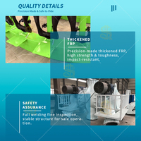 Manège à haute technologie avec rotation à 180 degrés, mouvements programmables et système d'entraînement hydraulique fluide
