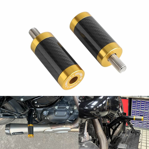 Par de Protectores Anticolisión Terminales para Barras Antichoque, Piezas de Repuesto Mejoradas para Protectores de Carretera Roscados de 1.25 Pulgadas en <span class=keywords><strong>Harley</strong></span> - Product Image 1