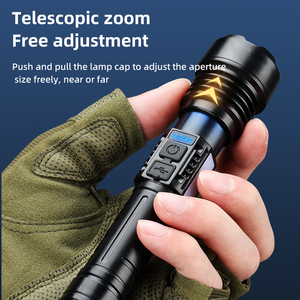 Nueva Linterna LED de Alta Potencia con Luz Lateral, Resistente al Agua, Láser Blanco, Zoom Ajustable, Duradera, para Camping - Product Image 2